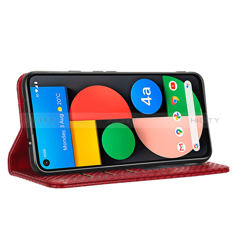 Coque Portefeuille Livre Cuir Etui Clapet C06X pour Google Pixel 4a 5G Plus