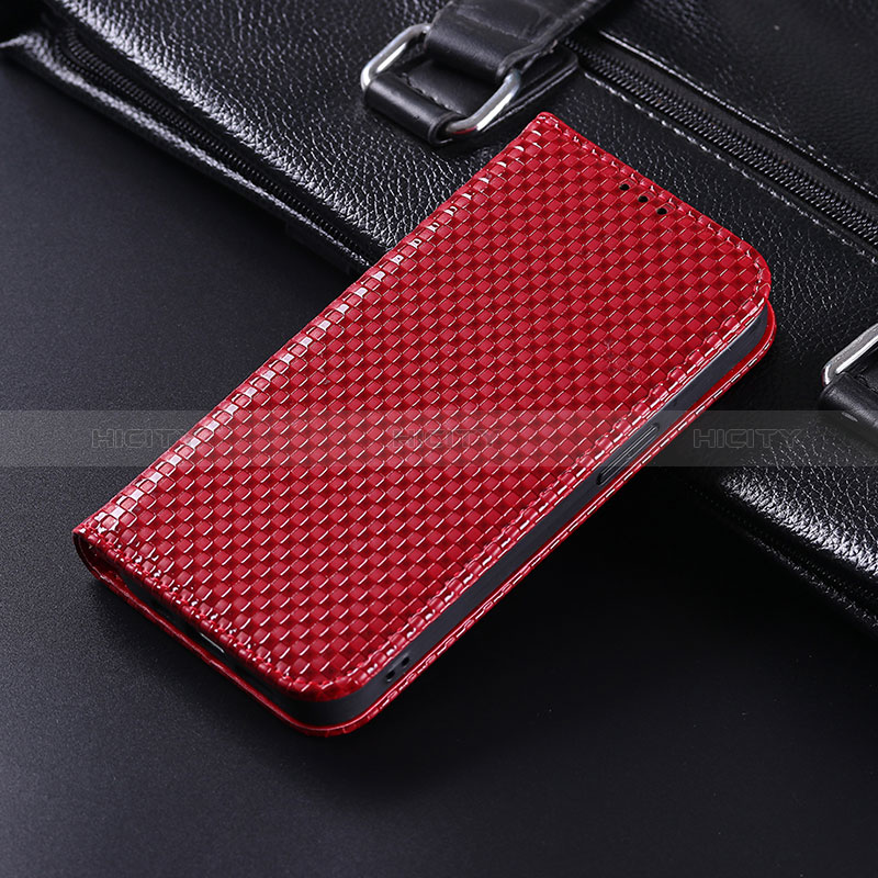 Coque Portefeuille Livre Cuir Etui Clapet C06X pour Google Pixel 6 5G Rouge Plus