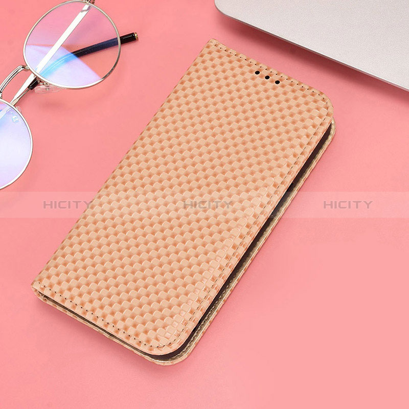 Coque Portefeuille Livre Cuir Etui Clapet C06X pour Huawei Honor X8 4G Or Plus