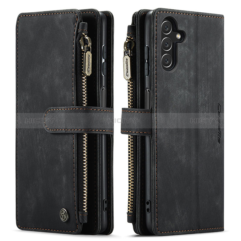 Coque Portefeuille Livre Cuir Etui Clapet C07S pour Samsung Galaxy A04s Noir Plus