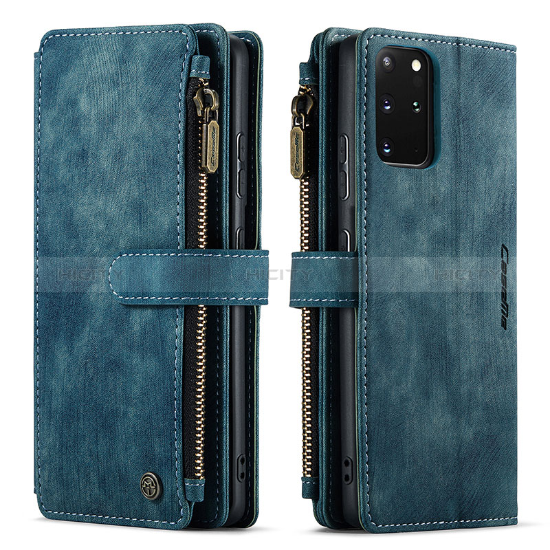 Coque Portefeuille Livre Cuir Etui Clapet C07S pour Samsung Galaxy S20 Plus 5G Bleu Plus