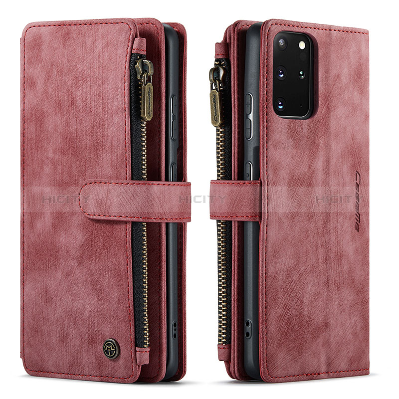 Coque Portefeuille Livre Cuir Etui Clapet C07S pour Samsung Galaxy S20 Plus 5G Rouge Plus