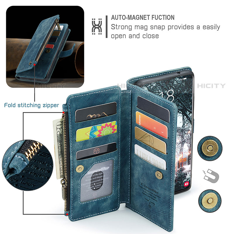 Coque Portefeuille Livre Cuir Etui Clapet C07S pour Samsung Galaxy S21 FE 5G Plus