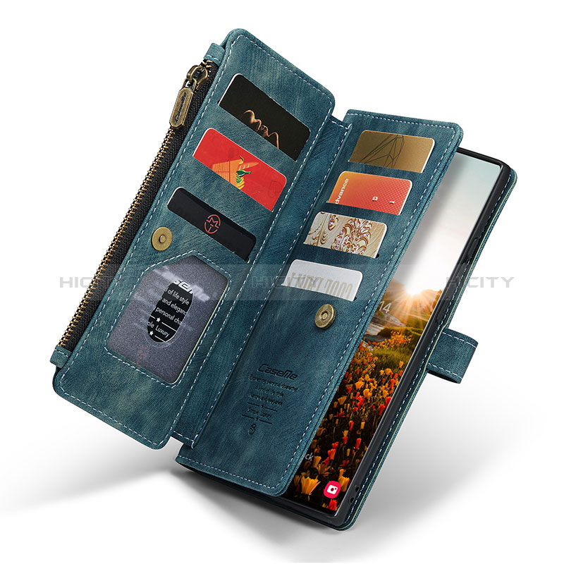 Coque Portefeuille Livre Cuir Etui Clapet C07S pour Samsung Galaxy S24 Ultra 5G Plus