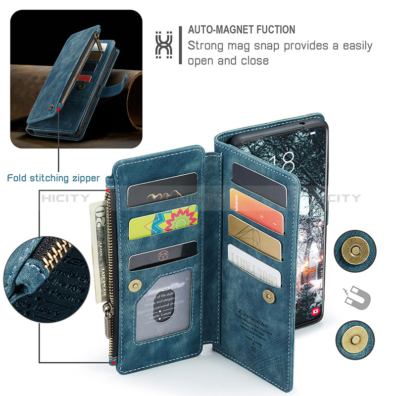 Coque Portefeuille Livre Cuir Etui Clapet C07S pour Samsung Galaxy S25 5G Plus