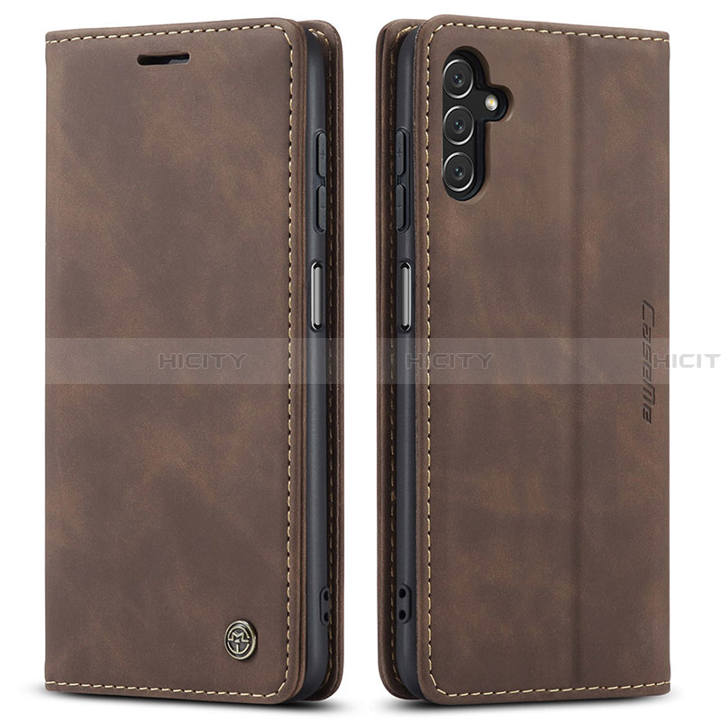 Coque Portefeuille Livre Cuir Etui Clapet C10S pour Samsung Galaxy A13 5G Marron Plus