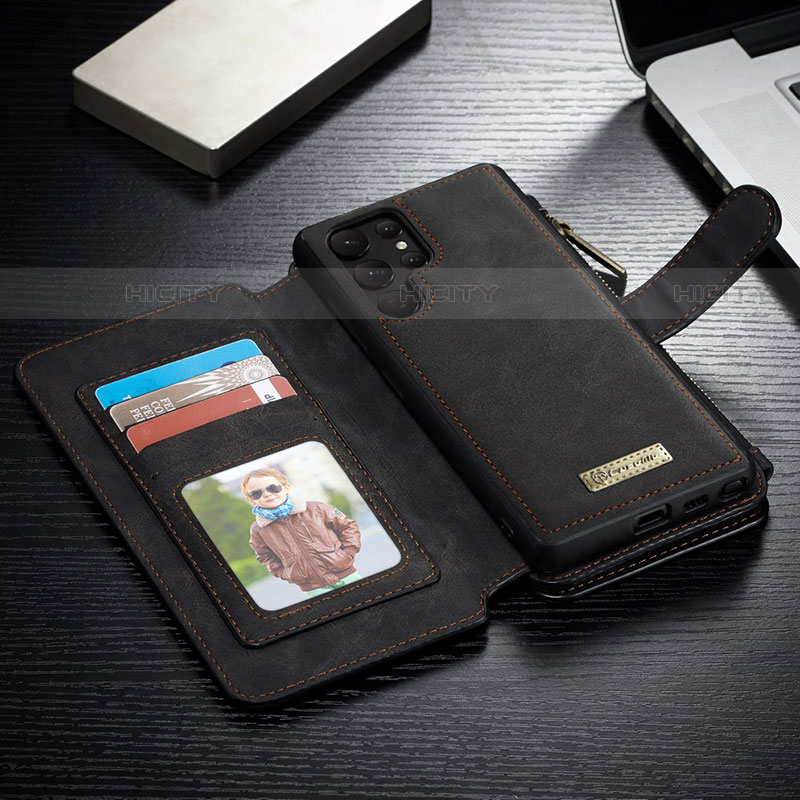 Coque Portefeuille Livre Cuir Etui Clapet C12S pour Samsung Galaxy S23 Ultra 5G Plus