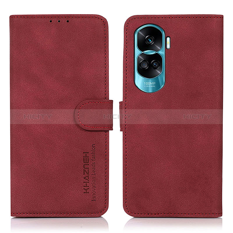 Coque Portefeuille Livre Cuir Etui Clapet D01Y pour Huawei Honor 90 Lite 5G Rouge Plus