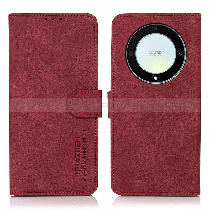 Coque Portefeuille Livre Cuir Etui Clapet D01Y pour Huawei Honor Magic5 Lite 5G Rouge Plus