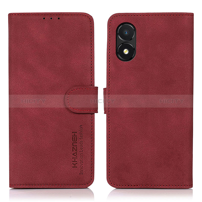 Coque Portefeuille Livre Cuir Etui Clapet D01Y pour Huawei Honor X5 Rouge Plus