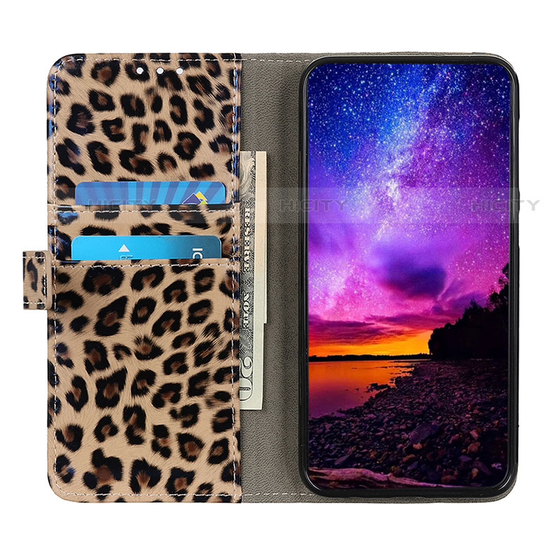 Coque Portefeuille Livre Cuir Etui Clapet D01Y pour Motorola Moto G Play (2023) Marron Plus