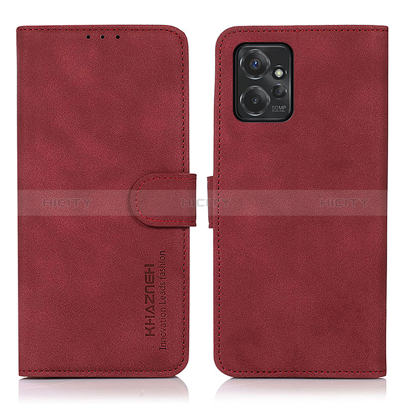 Coque Portefeuille Livre Cuir Etui Clapet D01Y pour Motorola Moto G Power 5G (2023) Rouge Plus