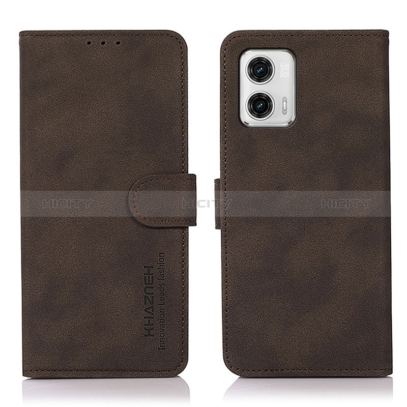 Coque Portefeuille Livre Cuir Etui Clapet D01Y pour Motorola Moto G73 5G Marron Plus