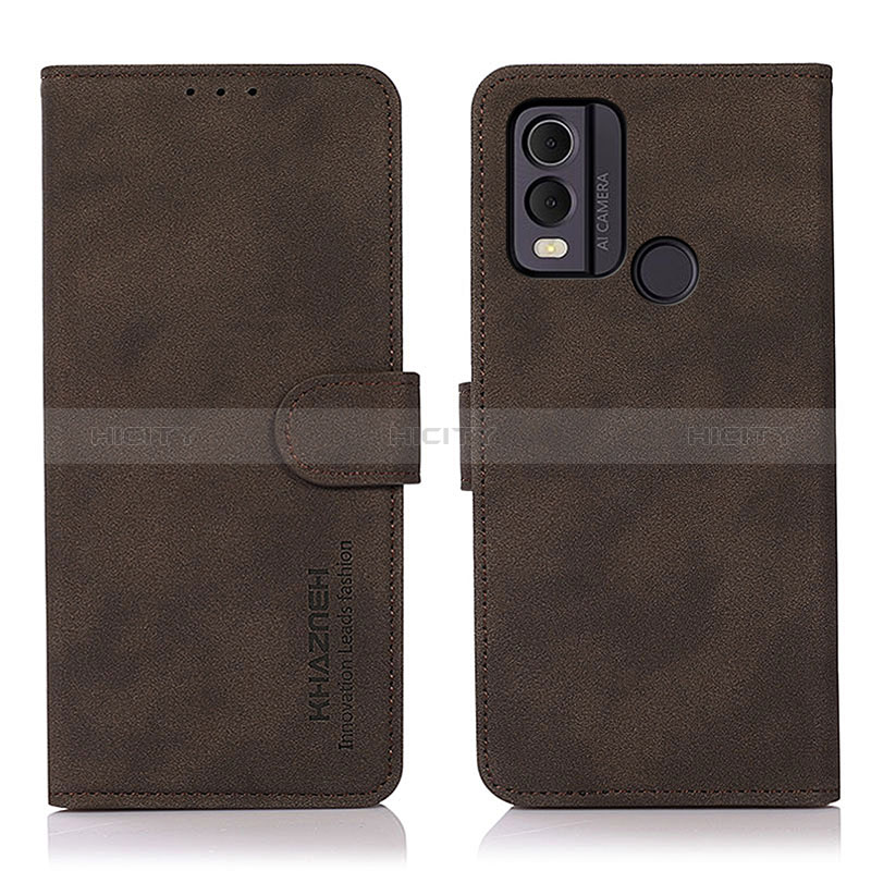 Coque Portefeuille Livre Cuir Etui Clapet D01Y pour Nokia C22 Marron Plus