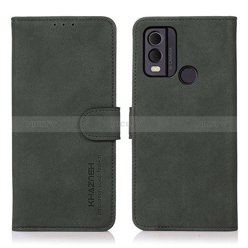 Coque Portefeuille Livre Cuir Etui Clapet D01Y pour Nokia C22 Vert Plus