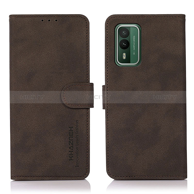 Coque Portefeuille Livre Cuir Etui Clapet D01Y pour Nokia XR21 Marron Plus