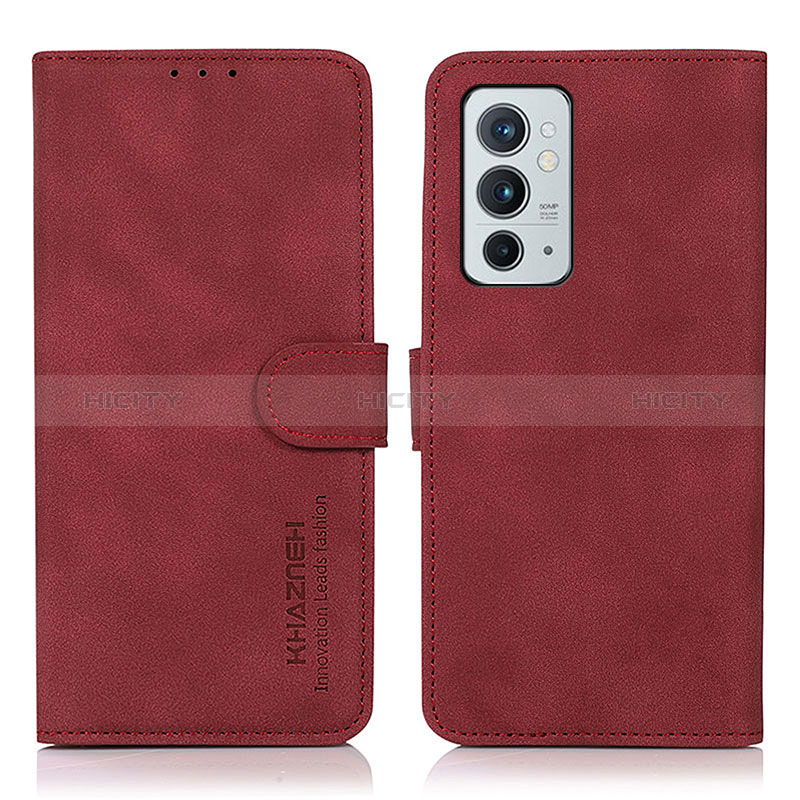 Coque Portefeuille Livre Cuir Etui Clapet D01Y pour OnePlus 9RT 5G Rouge Plus