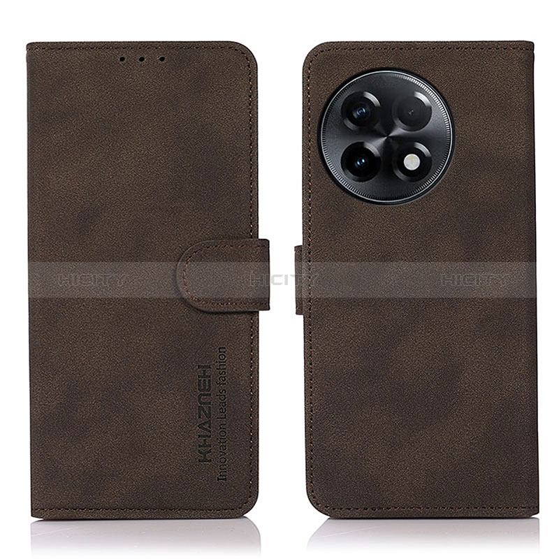 Coque Portefeuille Livre Cuir Etui Clapet D01Y pour OnePlus Ace 2 5G Marron Plus