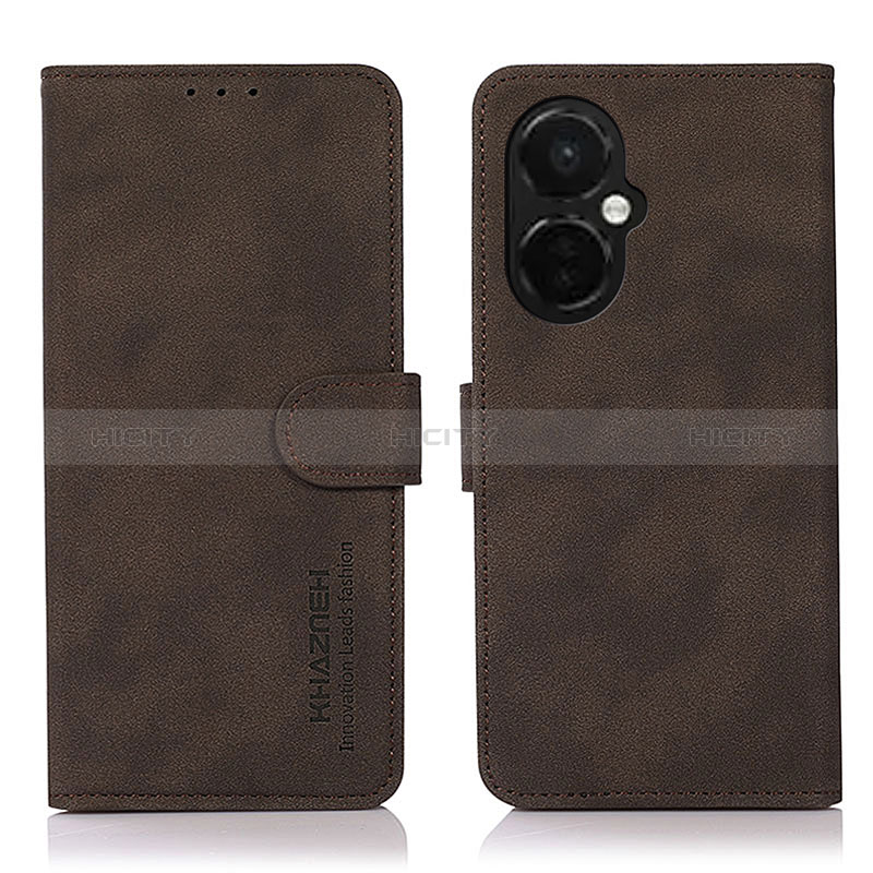 Coque Portefeuille Livre Cuir Etui Clapet D01Y pour OnePlus Nord CE 3 5G Marron Plus