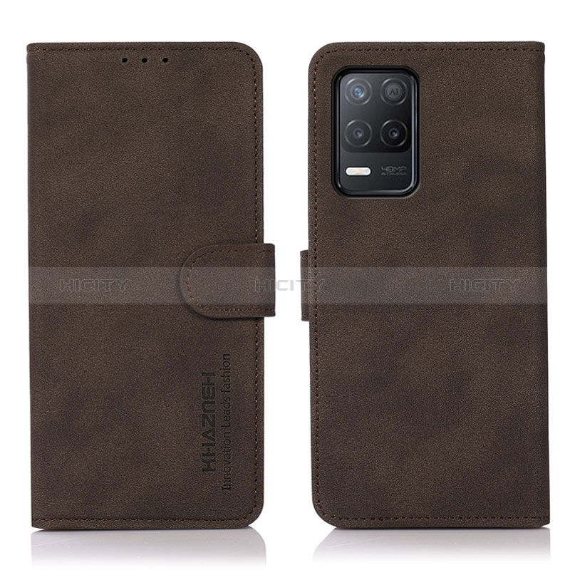 Coque Portefeuille Livre Cuir Etui Clapet D01Y pour Realme 8 5G Marron Plus