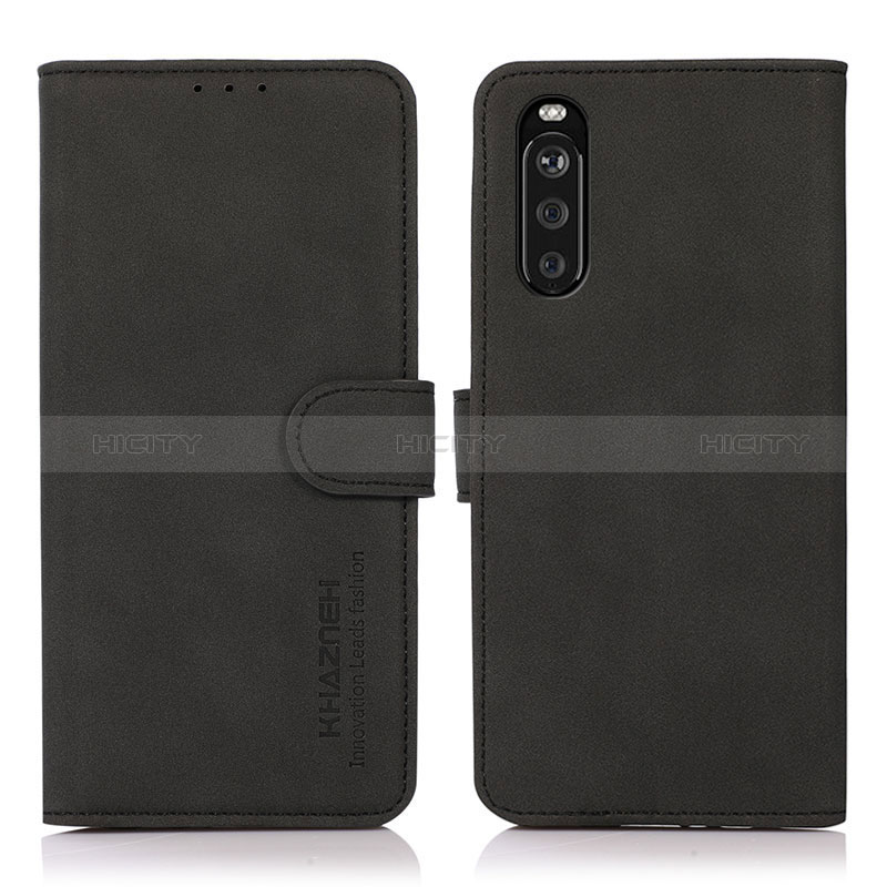 Coque Portefeuille Livre Cuir Etui Clapet D01Y pour Sony Xperia 10 III Lite Noir Plus