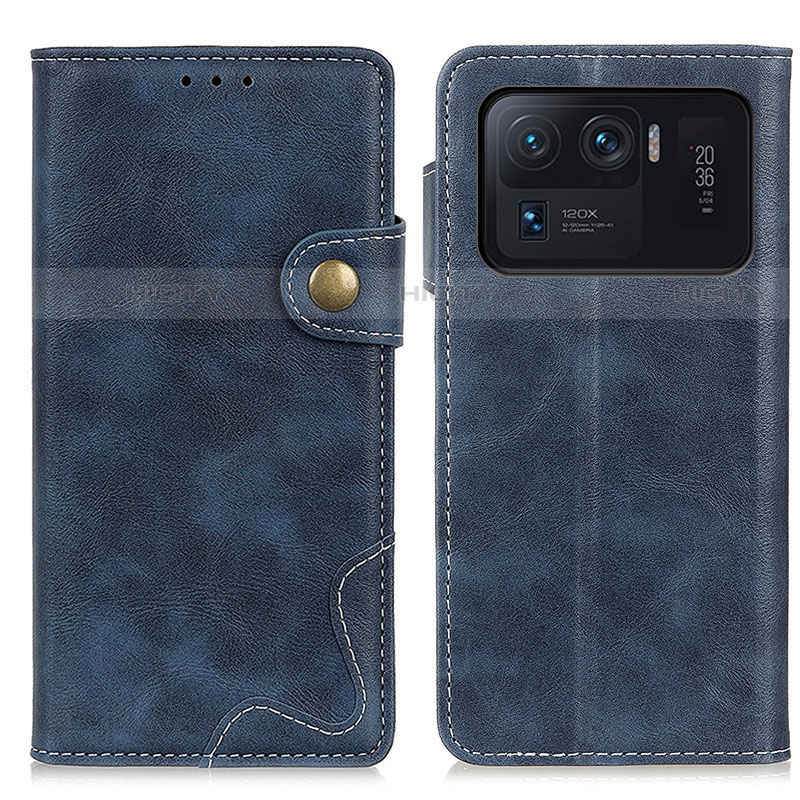 Coque Portefeuille Livre Cuir Etui Clapet D01Y pour Xiaomi Mi 11 Ultra 5G Bleu Plus