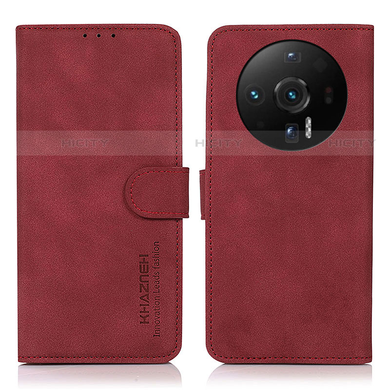 Coque Portefeuille Livre Cuir Etui Clapet D01Y pour Xiaomi Mi 12 Ultra 5G Rouge Plus