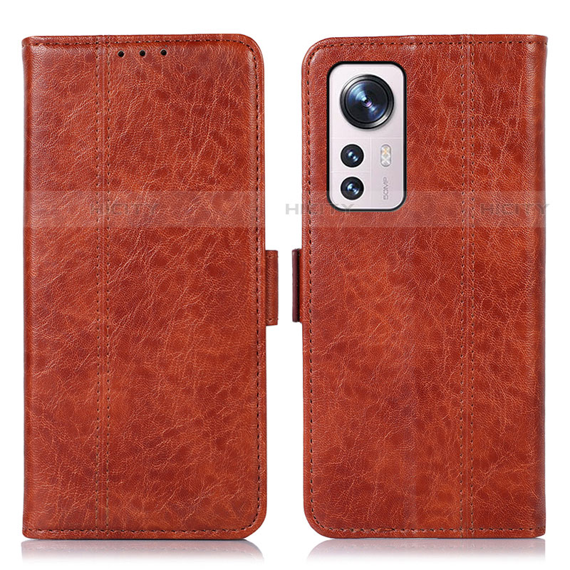 Coque Portefeuille Livre Cuir Etui Clapet D01Y pour Xiaomi Mi 12X 5G Marron Plus