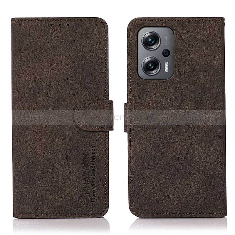 Coque Portefeuille Livre Cuir Etui Clapet D01Y pour Xiaomi Poco F5 5G Marron Plus