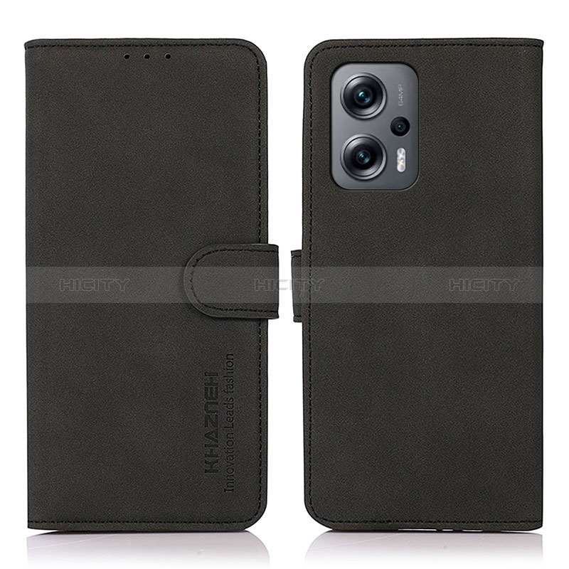 Coque Portefeuille Livre Cuir Etui Clapet D01Y pour Xiaomi Poco F5 5G Noir Plus