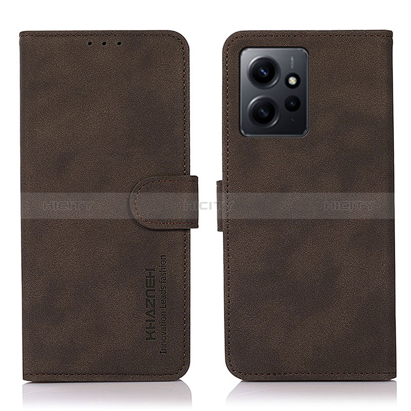 Coque Portefeuille Livre Cuir Etui Clapet D01Y pour Xiaomi Redmi Note 12 4G Marron Plus