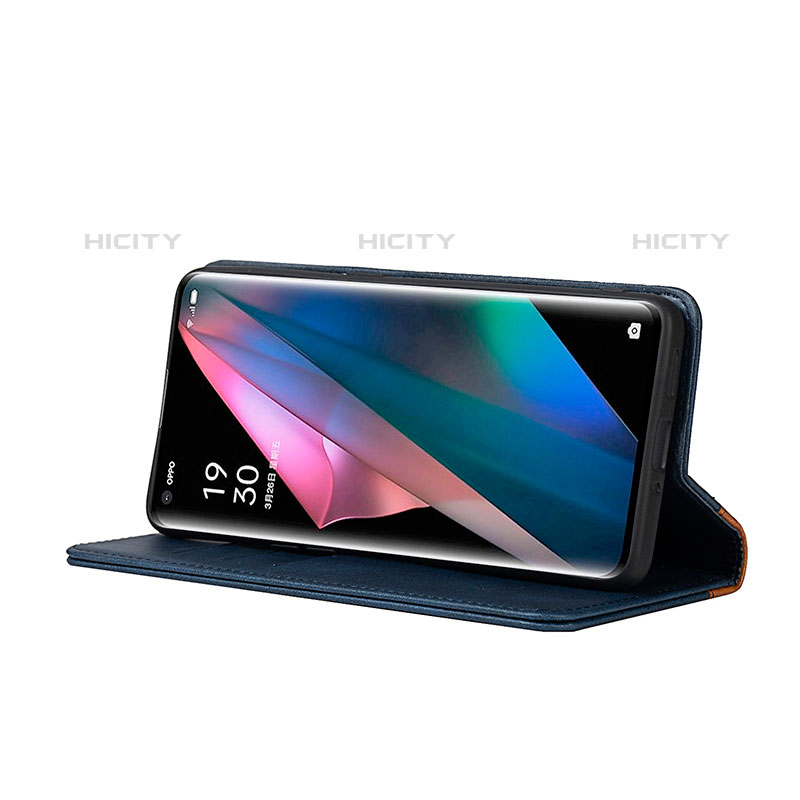 Coque Portefeuille Livre Cuir Etui Clapet D02T pour Oppo Find X3 Pro 5G Plus