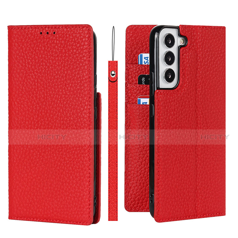 Coque Portefeuille Livre Cuir Etui Clapet D02T pour Samsung Galaxy S21 5G Plus