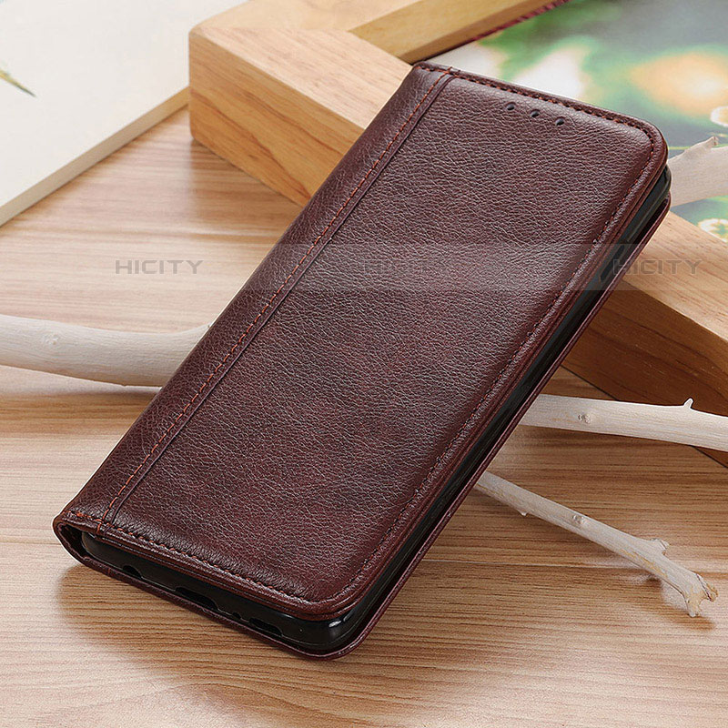 Coque Portefeuille Livre Cuir Etui Clapet D02Y pour Motorola Moto G10 Marron Plus