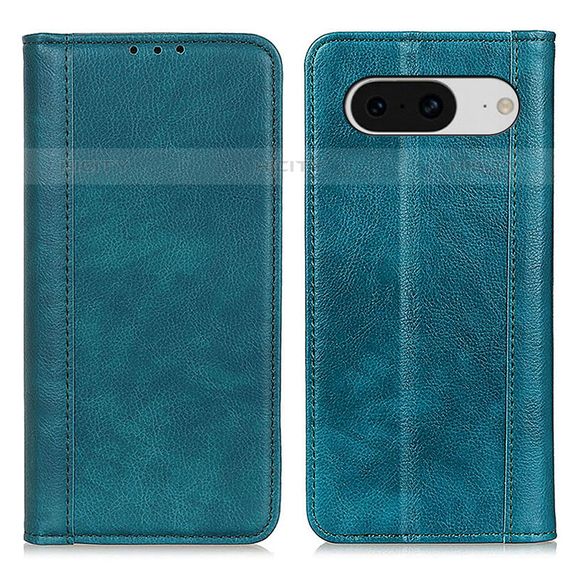 Coque Portefeuille Livre Cuir Etui Clapet D03Y pour Google Pixel 8 5G Vert Plus