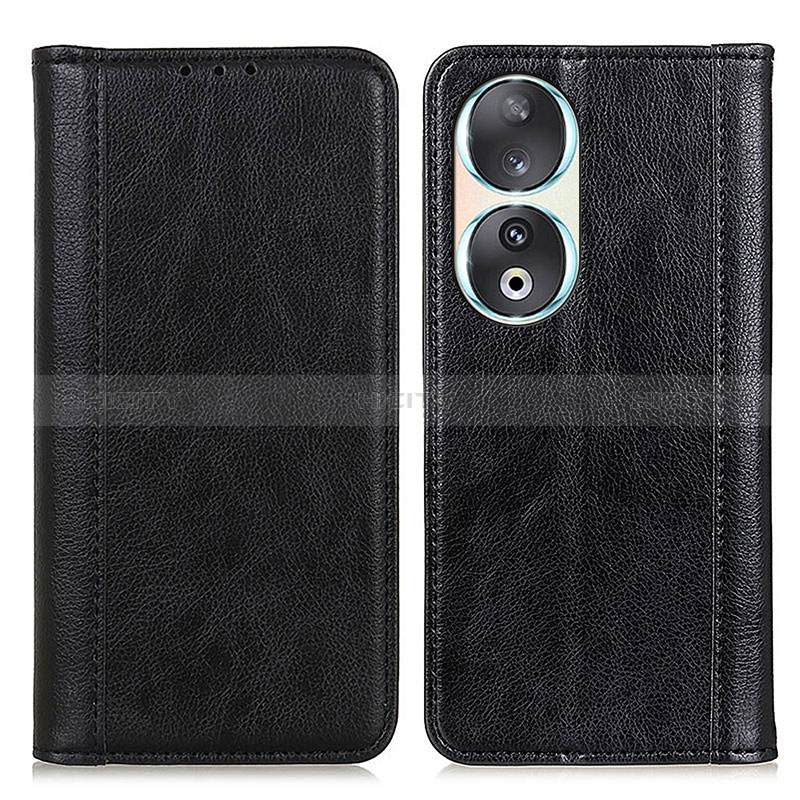 Coque Portefeuille Livre Cuir Etui Clapet D03Y pour Huawei Honor 90 5G Noir Plus