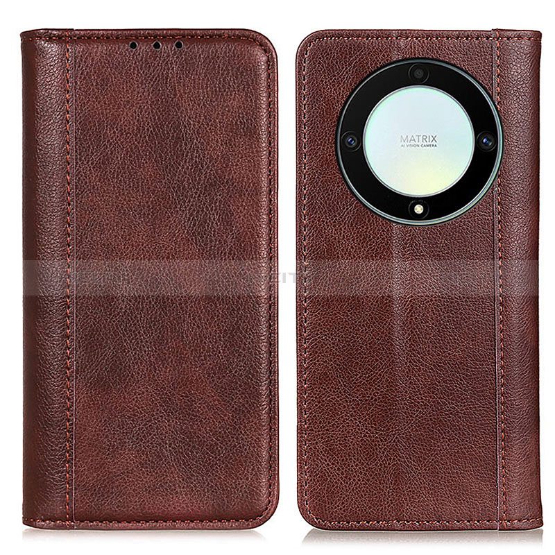 Coque Portefeuille Livre Cuir Etui Clapet D03Y pour Huawei Honor Magic5 Lite 5G Marron Plus