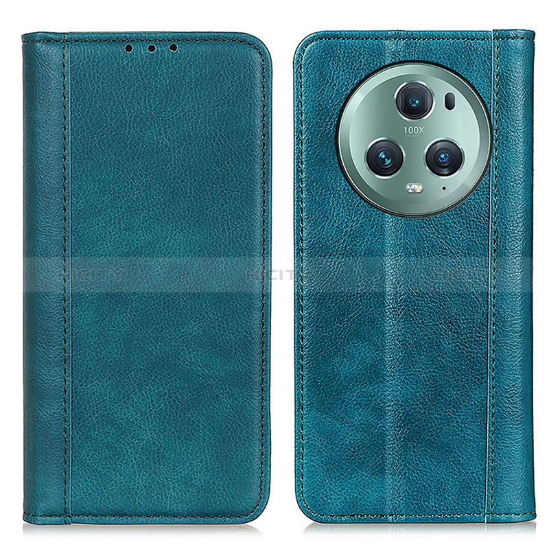 Coque Portefeuille Livre Cuir Etui Clapet D03Y pour Huawei Honor Magic5 Pro 5G Vert Plus