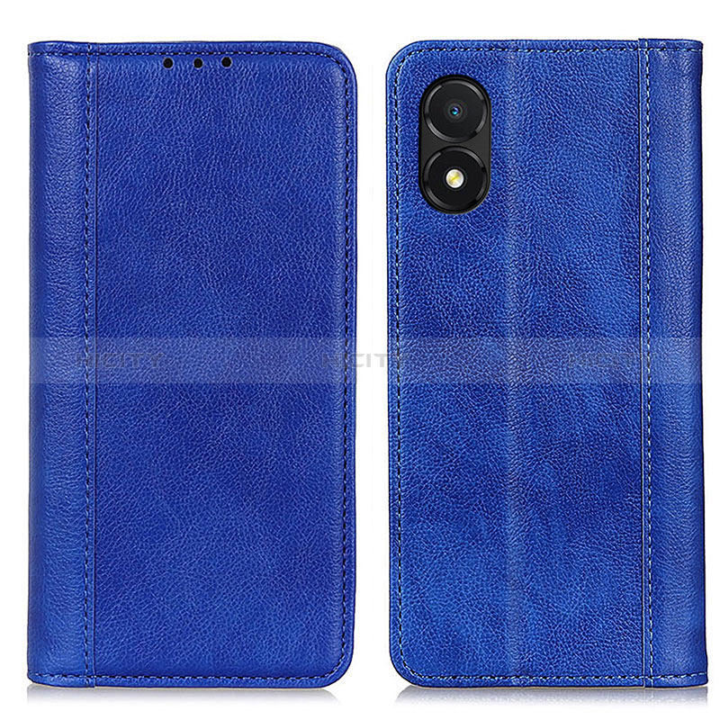 Coque Portefeuille Livre Cuir Etui Clapet D03Y pour Huawei Honor X5 Bleu Plus