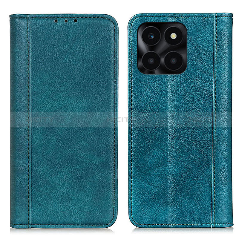 Coque Portefeuille Livre Cuir Etui Clapet D03Y pour Huawei Honor X6a Vert Plus