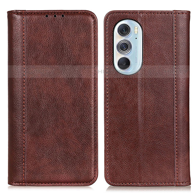 Coque Portefeuille Livre Cuir Etui Clapet D03Y pour Motorola Moto Edge Plus (2022) 5G Marron Plus