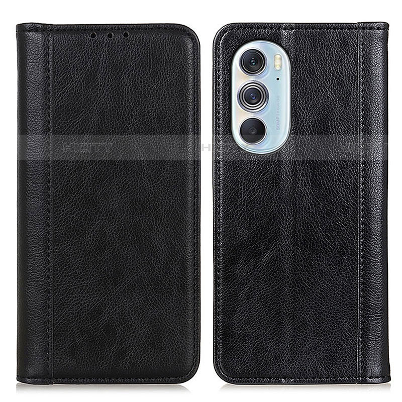 Coque Portefeuille Livre Cuir Etui Clapet D03Y pour Motorola Moto Edge Plus (2022) 5G Noir Plus