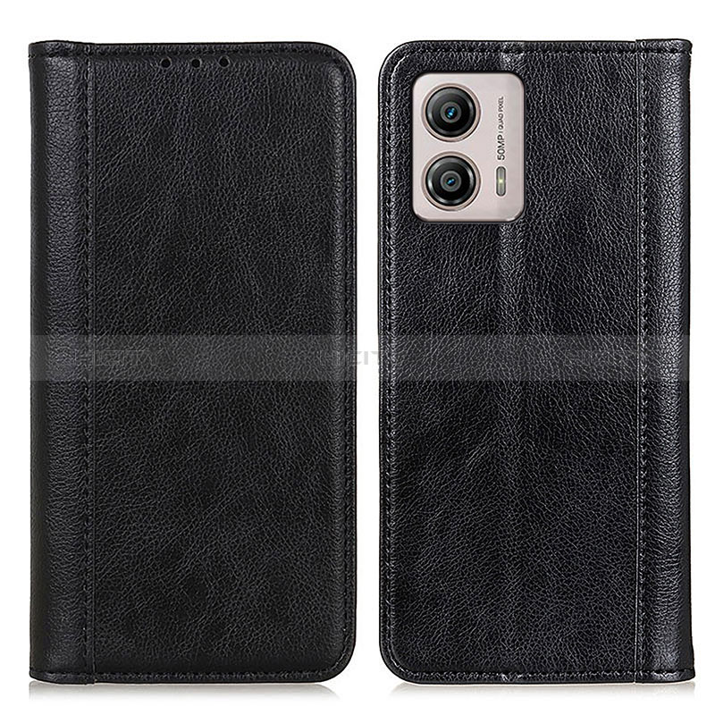 Coque Portefeuille Livre Cuir Etui Clapet D03Y pour Motorola Moto G53j 5G Noir Plus