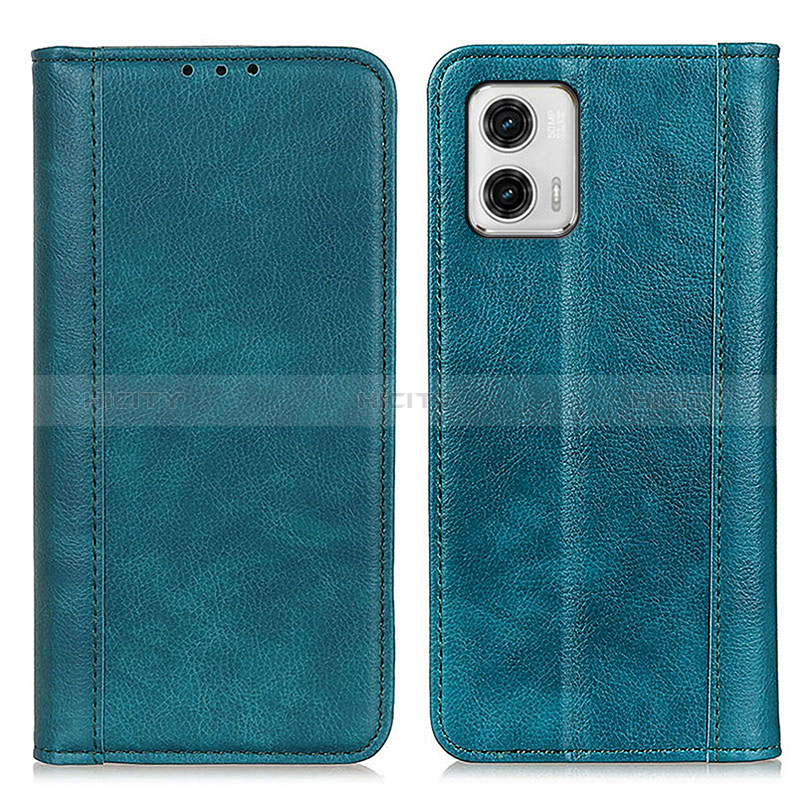 Coque Portefeuille Livre Cuir Etui Clapet D03Y pour Motorola Moto G73 5G Vert Plus