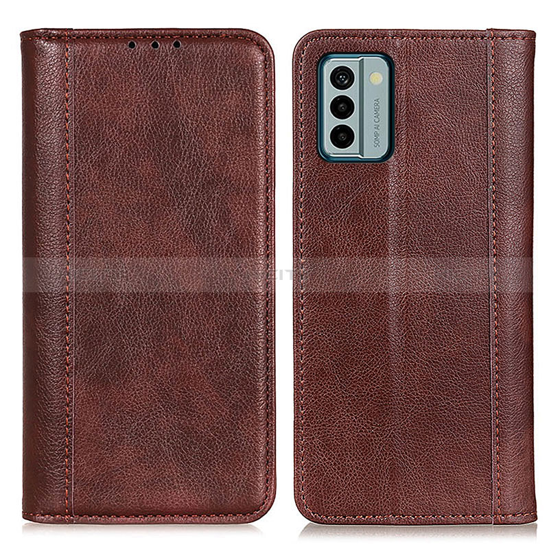 Coque Portefeuille Livre Cuir Etui Clapet D03Y pour Nokia G22 Marron Plus