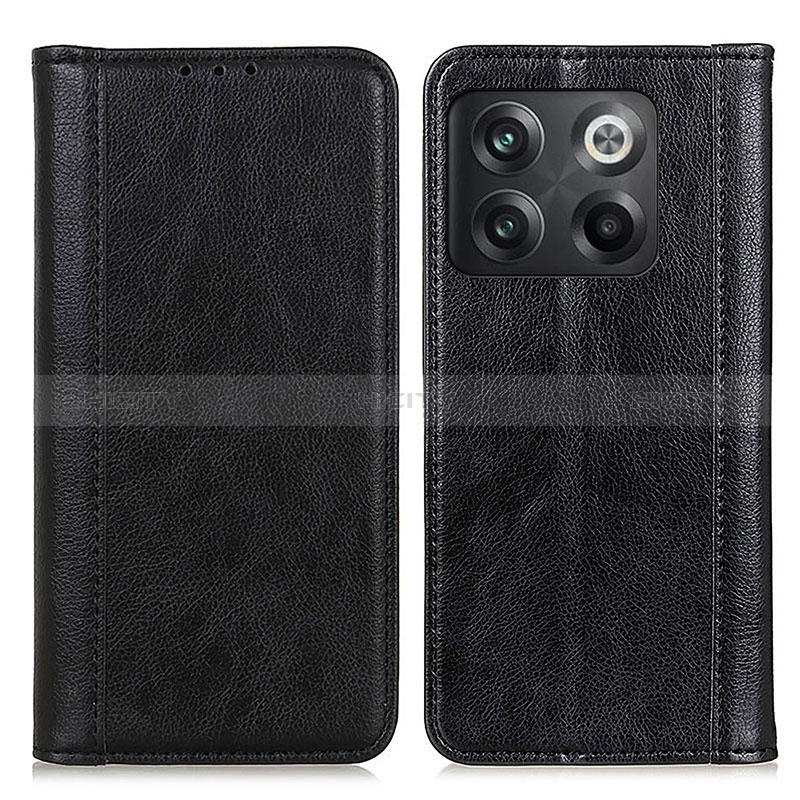 Coque Portefeuille Livre Cuir Etui Clapet D03Y pour OnePlus 10T 5G Noir Plus