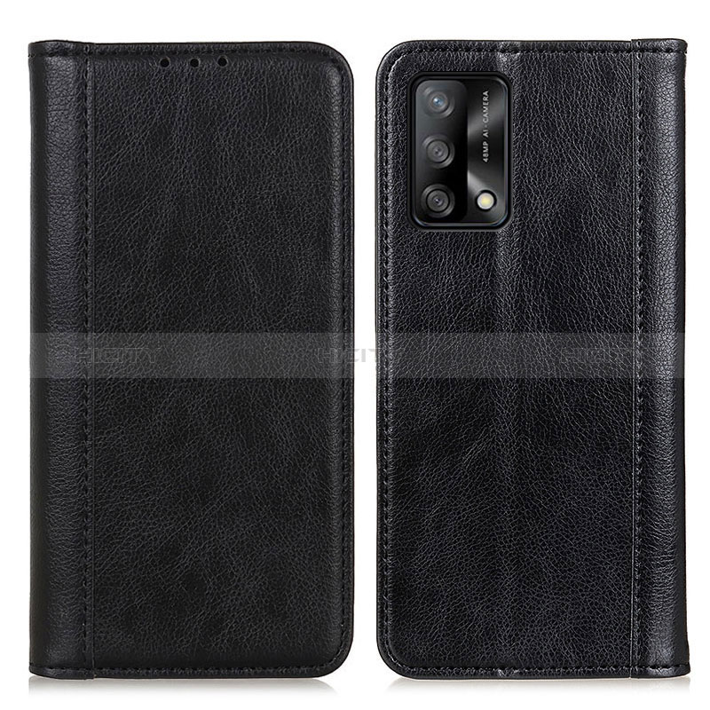 Coque Portefeuille Livre Cuir Etui Clapet D03Y pour Oppo F19 Noir Plus