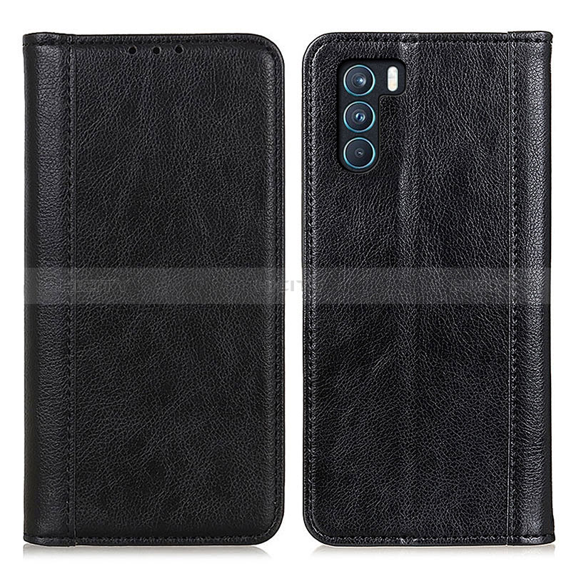 Coque Portefeuille Livre Cuir Etui Clapet D03Y pour Oppo K9 Pro 5G Noir Plus