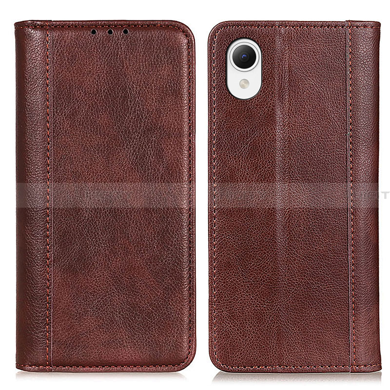 Coque Portefeuille Livre Cuir Etui Clapet D03Y pour Samsung Galaxy A23 5G SC-56C Marron Plus