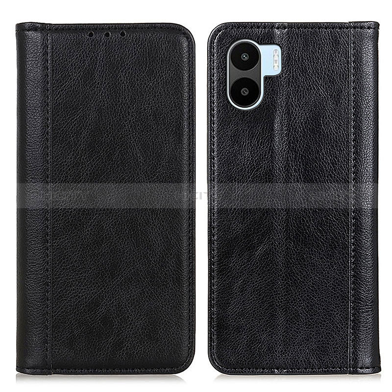 Coque Portefeuille Livre Cuir Etui Clapet D03Y pour Xiaomi Poco C50 Noir Plus